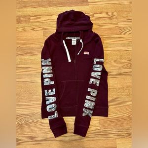 Victoria's Secret PINK Bling Perfect Full-Zip Up